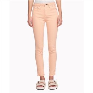 Rag & Bone peach skinny jeans